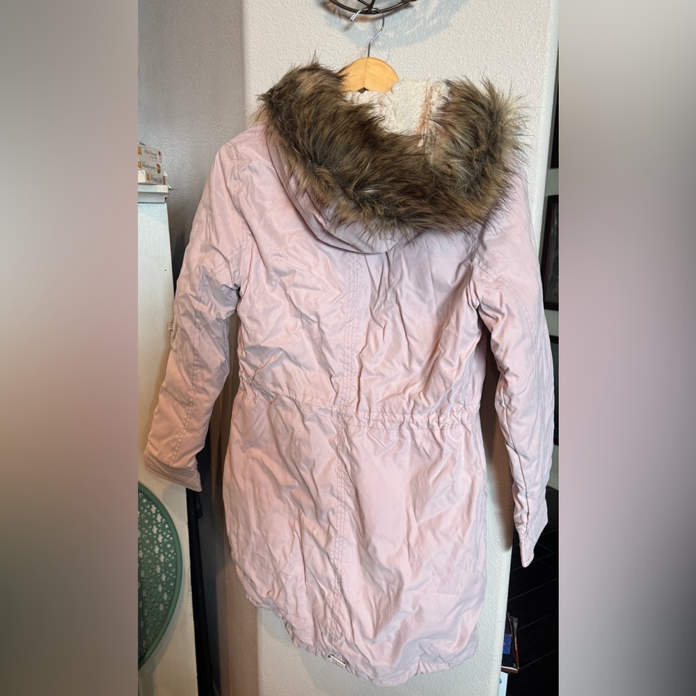 Abercrombie & Fitch Women's Pink Parka Coat NWT - Picture 7 of 7